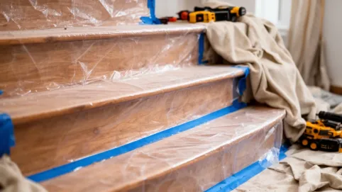 Jak zabezpieczyć schody drewniane przed remontem