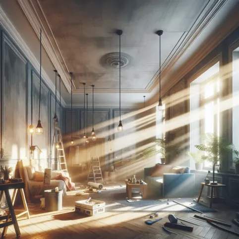 Optymalne oświetlenie w trakcie remontu