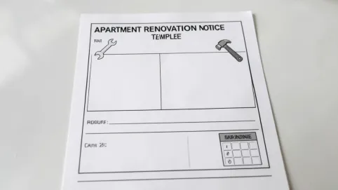 Zawiadomienie o remoncie mieszkania wzór